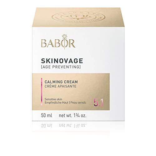 BABOR SKINOVAGE Calming Cream, Crema facial para pieles sensibles, Cuidado hidratante sin colorantes ni fragancias, Fórmula vegana, 1 x 50 ml