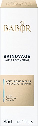 Babor SKINOVAGE Moisturizing Face Oil Aceite de tratamiento facial para pieles secas y carentes de lípidos, combate la piel áspera y escamosa, en formato de 30 ml