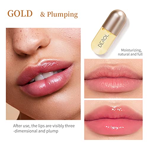 Bálsamo de Labios, Cuidado Natural de Labios, Relleno Labial Natural Suero Natural para el Cuidado de Los Labios y Realzador de Labios, Aumenta Elasticidad de Los Labios ( 2 Piezas)