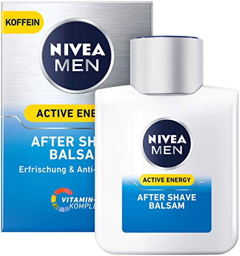 Bálsamo para después del afeitado Nivea Men Active Energy de 3 unidades (3 x 100 mililitros).