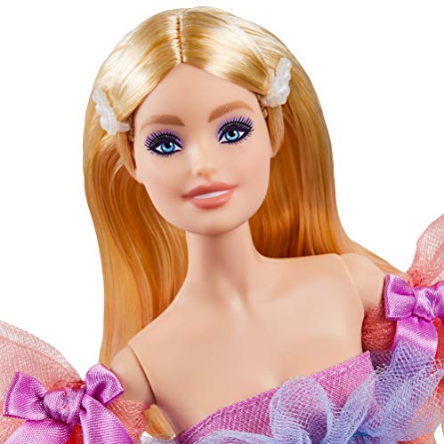 Barbie Deseos de cumpleaños Muñeca para niñas y niños +3 años (Mattel GTJ85)