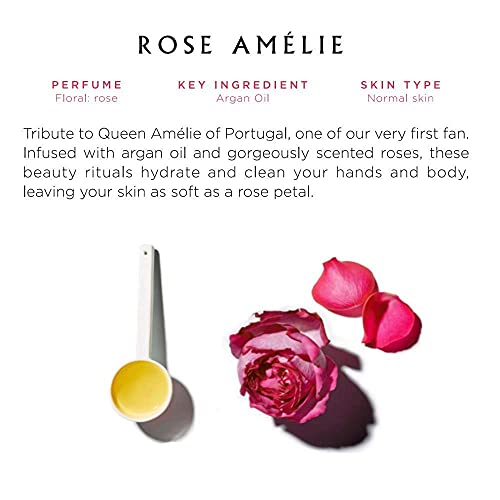 Benamôr - Crema de manos revitalizante Rosa Amélie - 99% ingredientes naturales - Manteca de karité, aceite de argán, aloe vera - Vegano y Libre de Parabeno - Tubo 50ml