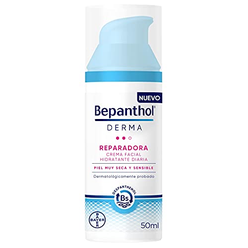 BEPANTHOL Derma Reparadora Crema Facial Hidratante De Día, Piel Muy Seca Y Sensible, 50 Mililitro