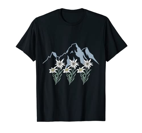 Berge Suiza Alpen Edelweiss - Cesta de flores Camiseta