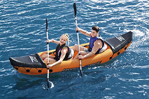 BESTWAY - Kayak Hinchable Hydro-Force Lite-Rapid 321 x 88 x 42 cm 2 Personas con Remos