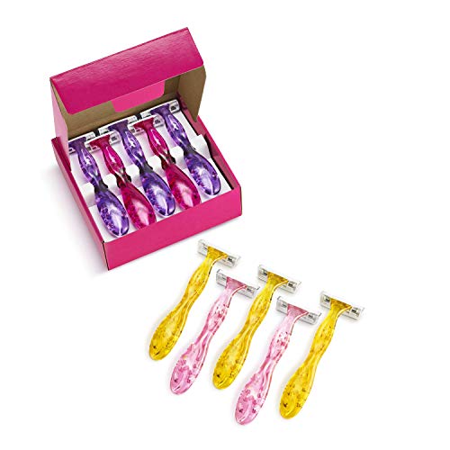 BIC - Shaving Maquinillas de Afeitar Miss Soleil Special Edition- Caja de Cuchillas de 3 Hojas de Acero Inoxidable, Multicolo, 10 Unidades