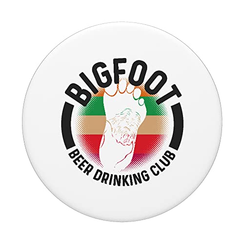 Bigfoot Beer Beber Club Funny Sasquatch Huella PopSockets PopGrip Intercambiable