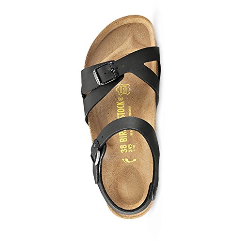 Birkenstock Schuhe Rio Birko-Flor Schmal Black (031793) 37 Schwarz