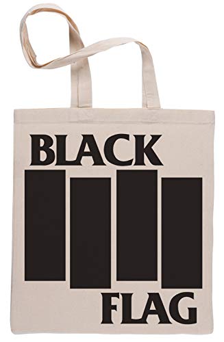 Black Flag Beige Reutilizable Bolsa De Compras Reusable Beige Shopping Bag