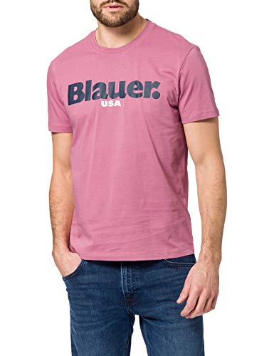 Blauer T-Shirt Manica Corta Camiseta, 531 Rosa Erica, XL para Hombre