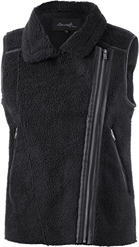 BLEND Biker Waistcoat Chaleco, Negro (20100 Black), 38 para Mujer