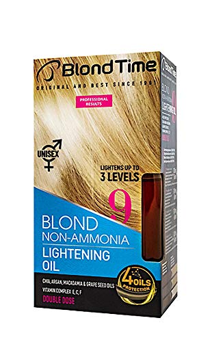 Blond Time Aceite Decolorante para cabello aclara hasta 3 tonos Sin Amoniaco 180 ml