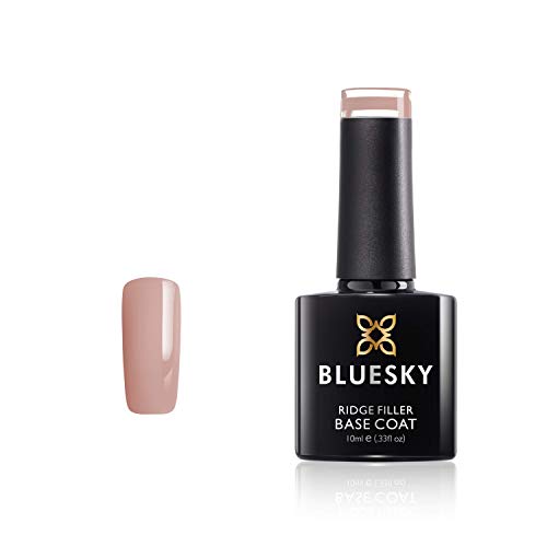 BLUESKY Ridge Filler Base Coat, MB09, Dark Nude, esmalte de uñas en gel, 10 ml