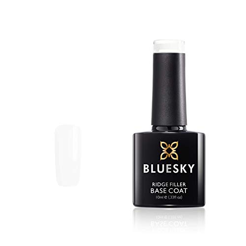 BLUESKY Ridge Filler Base Coat, MB10, blanco, esmalte de uñas en gel, 10 ml