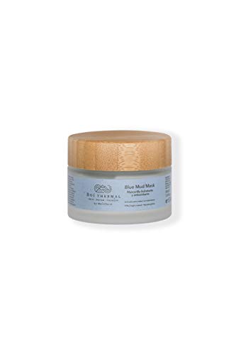 Boí Thermal Blue Mud Mask. Mascarilla Facial Hidratante y Antioxidante. Mejora Elasticidad Y Luminosidad. Pieles Normales Y Secas. Cosmética Natural Y Vegana. Apto Pieles Sensibles. 50 ml