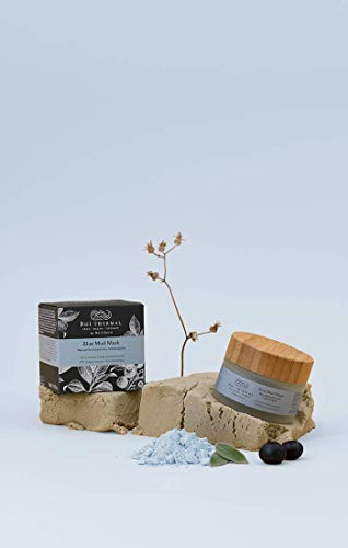 Boí Thermal Blue Mud Mask. Mascarilla Facial Hidratante y Antioxidante. Mejora Elasticidad Y Luminosidad. Pieles Normales Y Secas. Cosmética Natural Y Vegana. Apto Pieles Sensibles. 50 ml