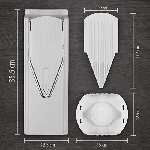 Börner V3 TrendLine Basic Set Naranja: mandolina para Cortar, Picar y rebanar Frutas y Verduras