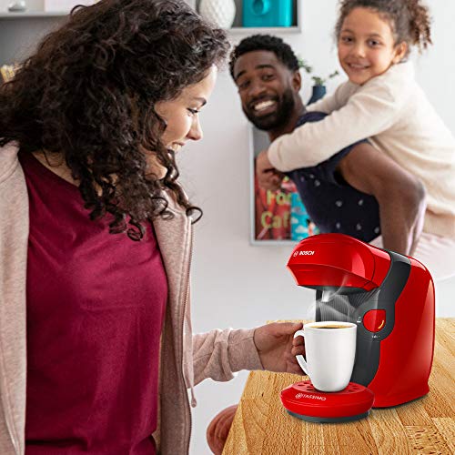 Bosch Hogar TASSIMO Style, Cafetera de Cápsulas, Compacta, Rojo