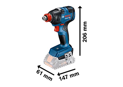 Bosch Professional 18V System GDX 18V-200 - Llave de impacto a batería (200 Nm, tornillos Ø M6 - M16, sin batería, en L-BOXX)