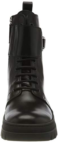 BOSS Damen Royal W Biker-C Motorradstiefel, Black1, 37 EU