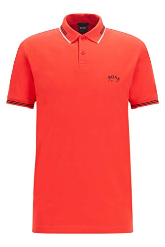 BOSS Paul Curved 10196402 01, Camisa de Polo, para Hombre, Rojo (Medium Red 619), M