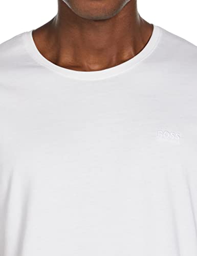 BOSS T-Shirt RN 2P Co Camiseta, Blanco (White 100), L (Pack de 2) para Hombre