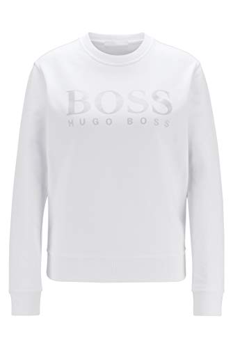 BOSS Tagrace Sudadera, Blanco (100), XL para Mujer