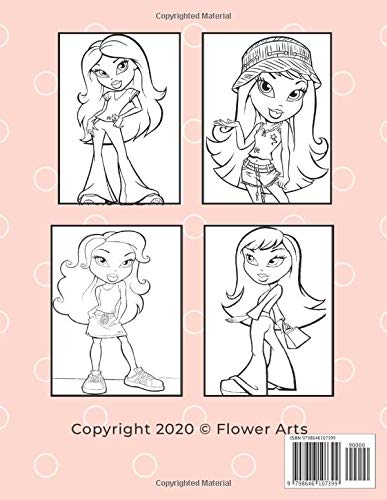 Bratz: Coloring Book For Girls: Amazing Bratz Coloring Book For Kids ages 4-8