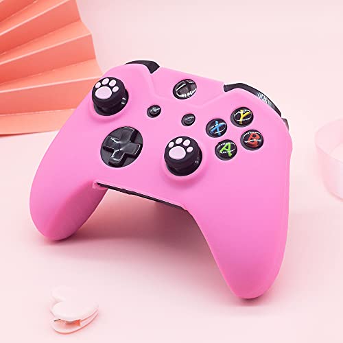 BRHE - Funda protectora de silicona antideslizante para mando Xbox One (2 unidades), color rosa