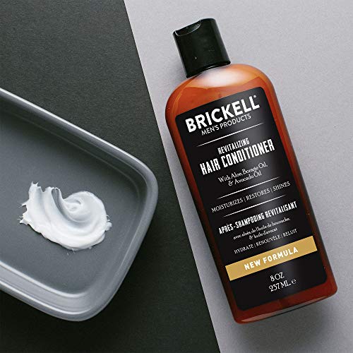 Brickell Men’s Products – Acondicionador Revitalizador de Cabello para Hombres – Natural y Orgánico – 236 ml