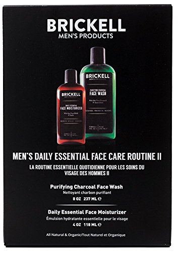 Brickell Men's Products – Rutina Esencial de Cuidado Facial Diario II – Gel Limpiador Facial e Hidratante Facial - Natural y Orgánico