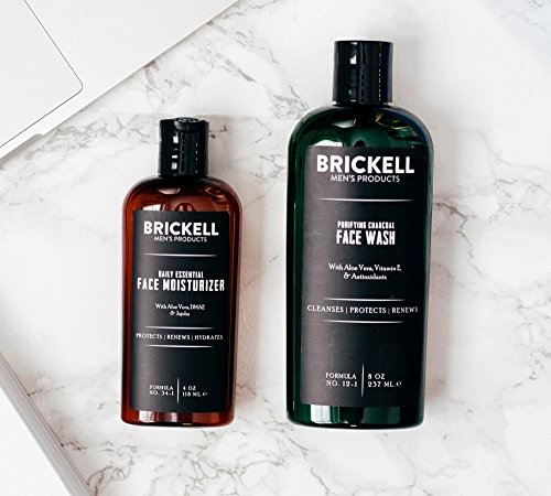 Brickell Men's Products – Rutina Esencial de Cuidado Facial Diario II – Gel Limpiador Facial e Hidratante Facial - Natural y Orgánico