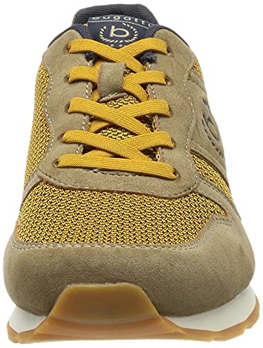 bugatti Soho, Zapatillas Hombre, Gris (Pardo)/Amarillo, 44 EU