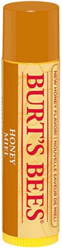 Burt's Bees Bálsamo labial hidratante de origen 100 % natural, pack dos por uno de miel con cera de abejas, 2 tubos en caja de blíster