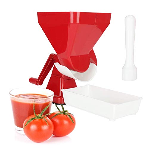 BWLZSP Prensa de tomate, fabricante de salsa de platillo de tomate manual Tamiz de alimentos para frutas y verduras Herramienta de cocina, jugos ligeros, sin pelar