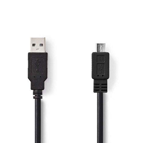 CABLEPELADO Cable USB Micro Tipo B 5 M Negro