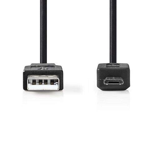 CABLEPELADO Cable USB Micro Tipo B 5 M Negro