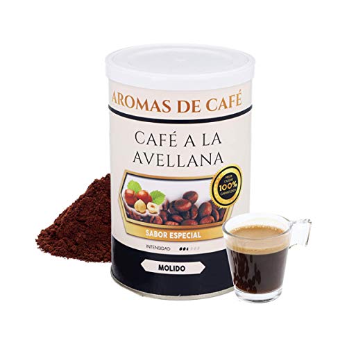 Café Avellana | Café Molido 100% Arábica | 100 gr | Intensidad Media | Procedente del Centro y Sur de América | Café Molido Natural Ligeramente Tostado