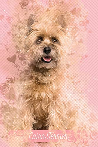 Cairn Terrier: Pink Notebook or Journal with Lines - Cairn Terrier (Valentine's Day Pink Waffle Diary)