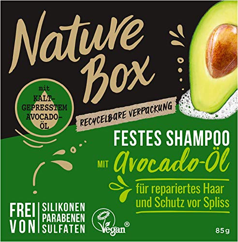 Caja de naturaleza champú sólido con aceite de aguacate 85g