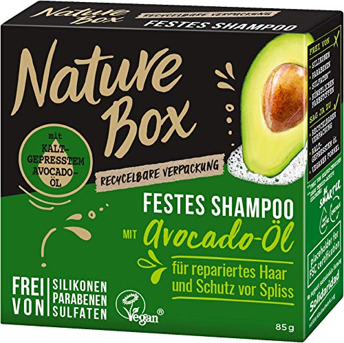 Caja de naturaleza champú sólido con aceite de aguacate 85g