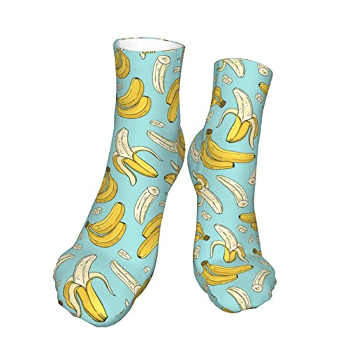Calcetines deportivos acolchados para correr Banana Calcetines de corte bajo para hombres y mujeres