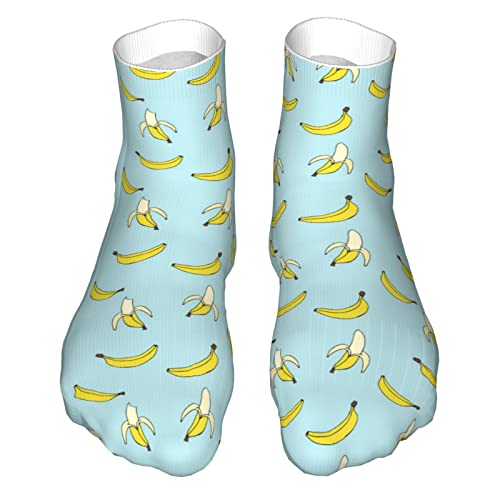 Calcetines deportivos acolchados para correr Banana Calcetines de corte bajo para hombres y mujeres