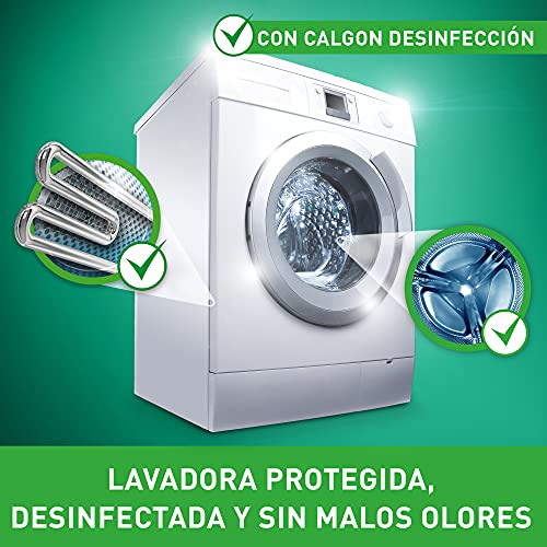 Calgon Desinfección Gel - Líquido bactericida y eliminación de malos olores de la lavadora, 1.5L