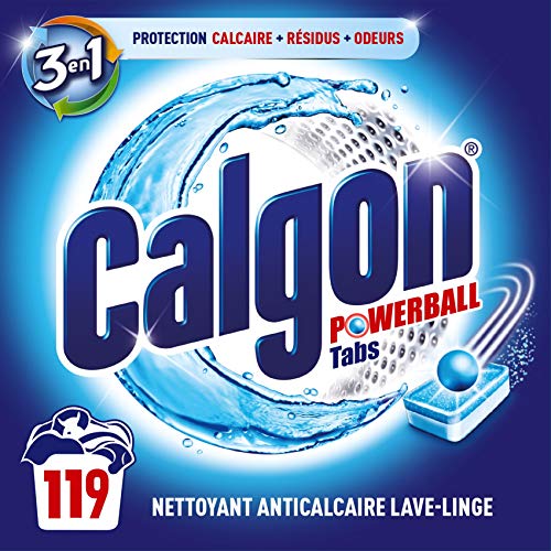 Calgon Tablets 2 en 1 antical para el Lavadoras 7 x 17 – 119 Tablets