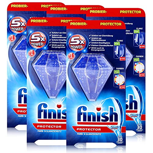 Calgonit Finish Protector 30 g – Color & Brillo – aprox. 30 lavados (5 unidades)