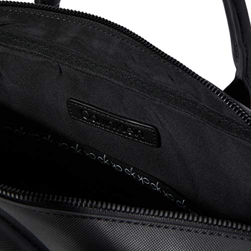 Calvin Klein Bag, Bolsa para Laptop W/Pckt para Hombre, Black, 28 Inches, Extra-Large