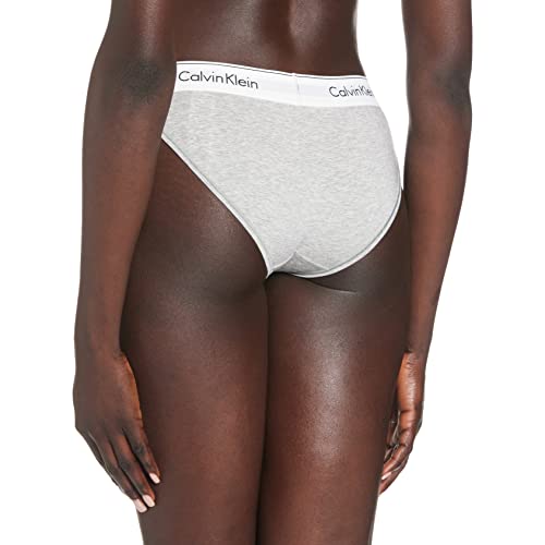 Calvin Klein Bikini Brief-Modern Cotton, Grey Heather 020, S para Mujer