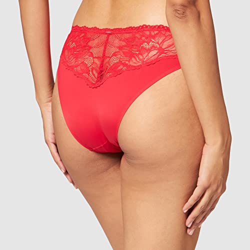 Calvin Klein Bikini Estilo Ropa Interior, Rustic Red, XS para Mujer