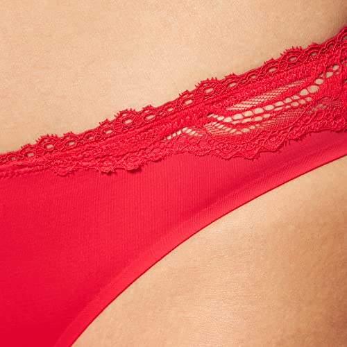 Calvin Klein Bikini Estilo Ropa Interior, Rustic Red, XS para Mujer